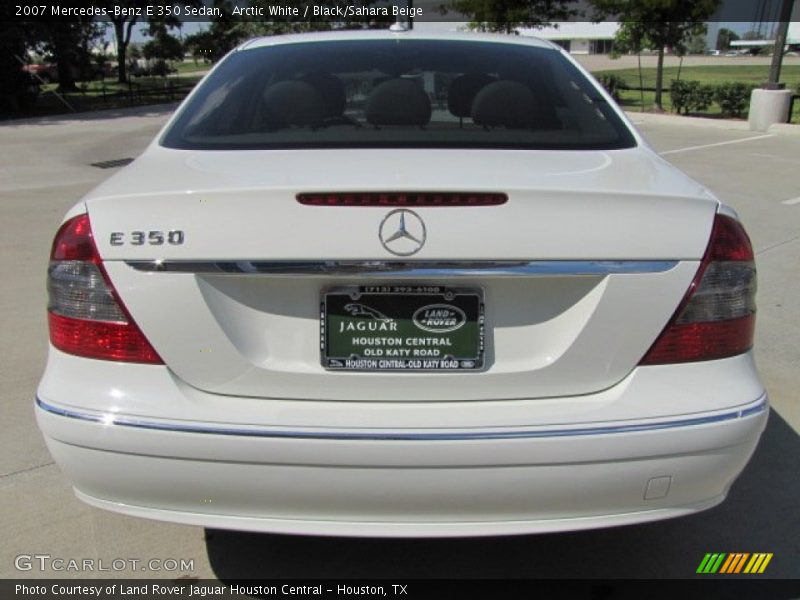 Arctic White / Black/Sahara Beige 2007 Mercedes-Benz E 350 Sedan