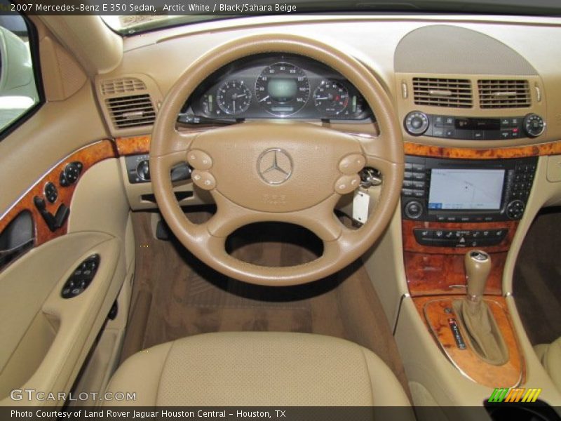Arctic White / Black/Sahara Beige 2007 Mercedes-Benz E 350 Sedan