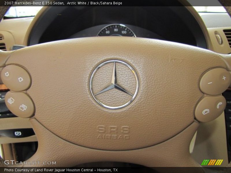 Arctic White / Black/Sahara Beige 2007 Mercedes-Benz E 350 Sedan