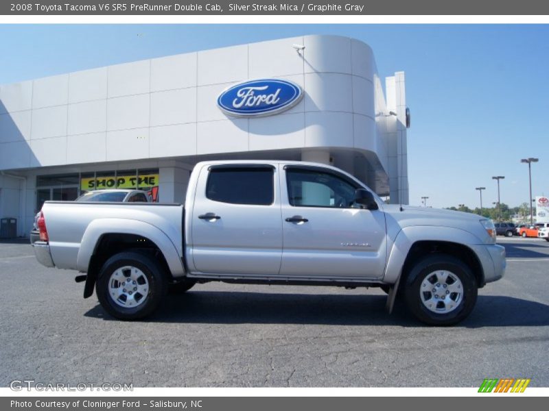 Silver Streak Mica / Graphite Gray 2008 Toyota Tacoma V6 SR5 PreRunner Double Cab