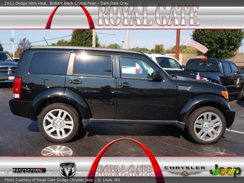 Brilliant Black Crystal Pearl / Dark Slate Gray 2011 Dodge Nitro Heat