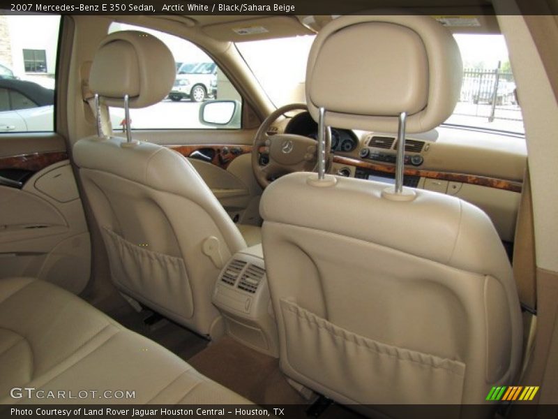 Arctic White / Black/Sahara Beige 2007 Mercedes-Benz E 350 Sedan