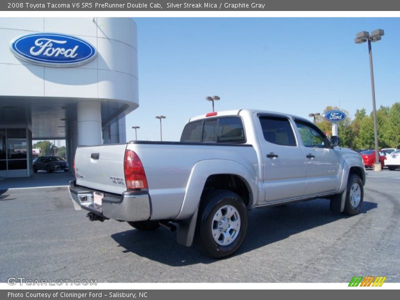 Silver Streak Mica / Graphite Gray 2008 Toyota Tacoma V6 SR5 PreRunner Double Cab