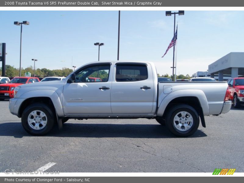 Silver Streak Mica / Graphite Gray 2008 Toyota Tacoma V6 SR5 PreRunner Double Cab