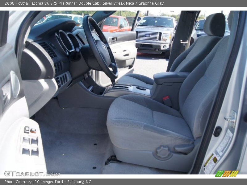 Silver Streak Mica / Graphite Gray 2008 Toyota Tacoma V6 SR5 PreRunner Double Cab