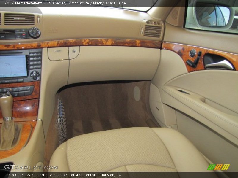 Arctic White / Black/Sahara Beige 2007 Mercedes-Benz E 350 Sedan