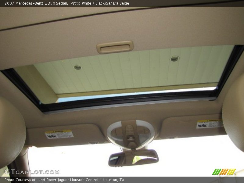 Arctic White / Black/Sahara Beige 2007 Mercedes-Benz E 350 Sedan