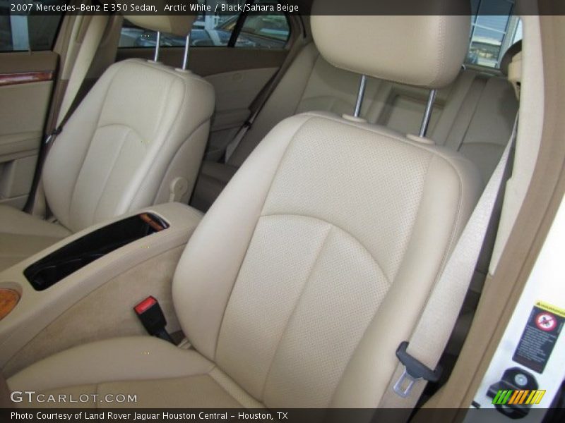 Arctic White / Black/Sahara Beige 2007 Mercedes-Benz E 350 Sedan