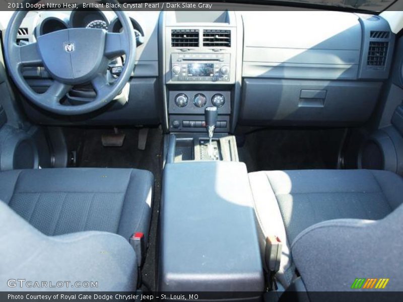 Brilliant Black Crystal Pearl / Dark Slate Gray 2011 Dodge Nitro Heat