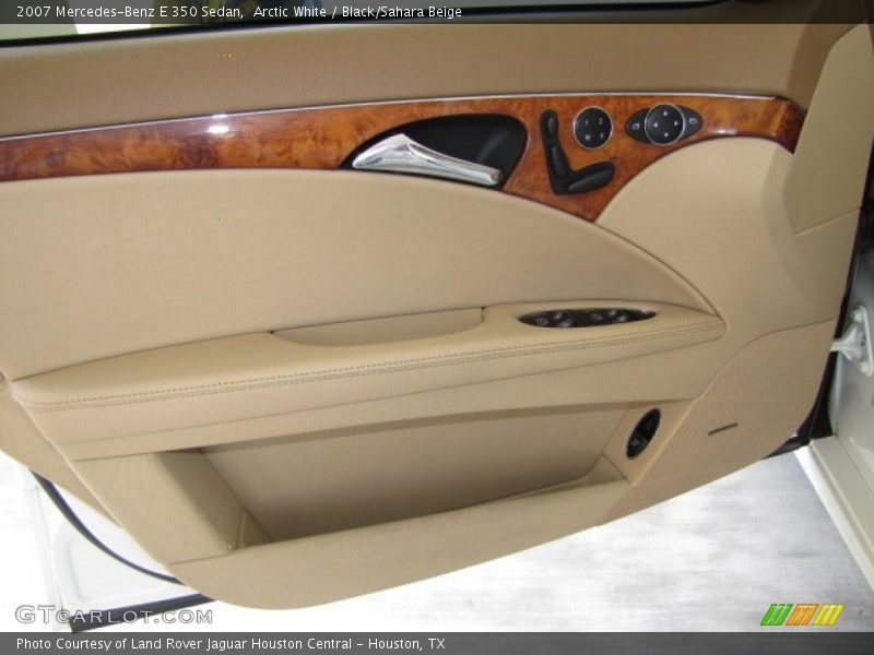 Arctic White / Black/Sahara Beige 2007 Mercedes-Benz E 350 Sedan