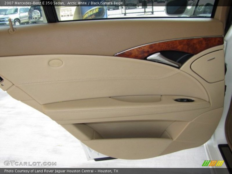 Arctic White / Black/Sahara Beige 2007 Mercedes-Benz E 350 Sedan