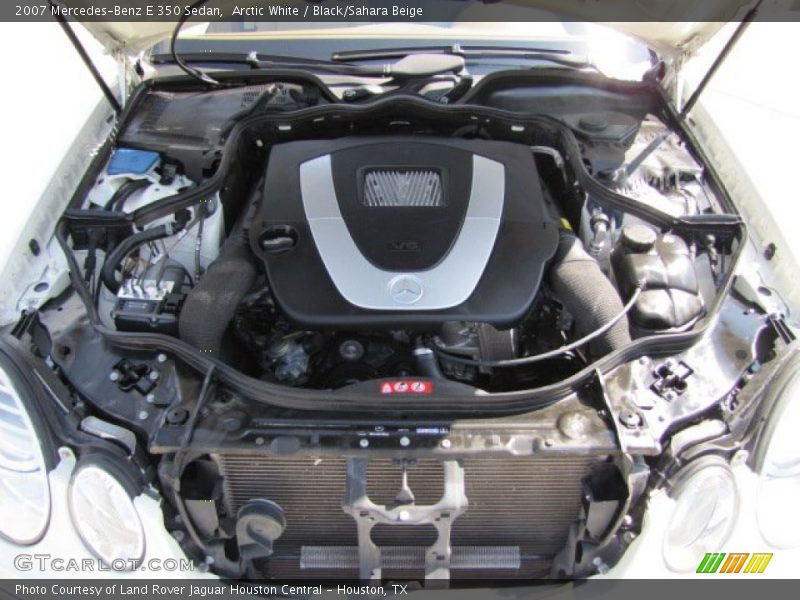 Arctic White / Black/Sahara Beige 2007 Mercedes-Benz E 350 Sedan