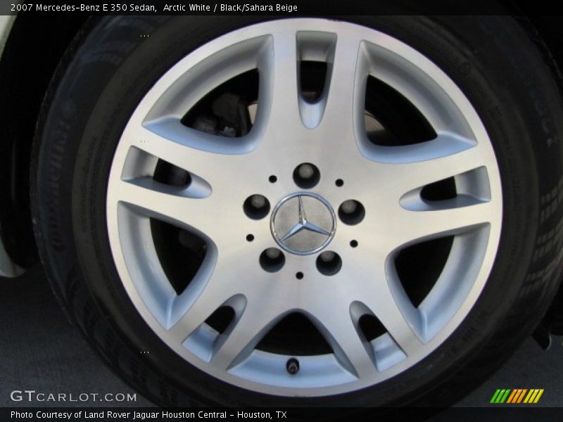 Arctic White / Black/Sahara Beige 2007 Mercedes-Benz E 350 Sedan