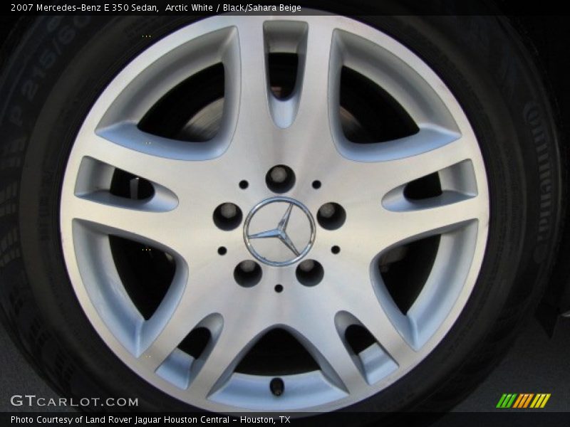 Arctic White / Black/Sahara Beige 2007 Mercedes-Benz E 350 Sedan