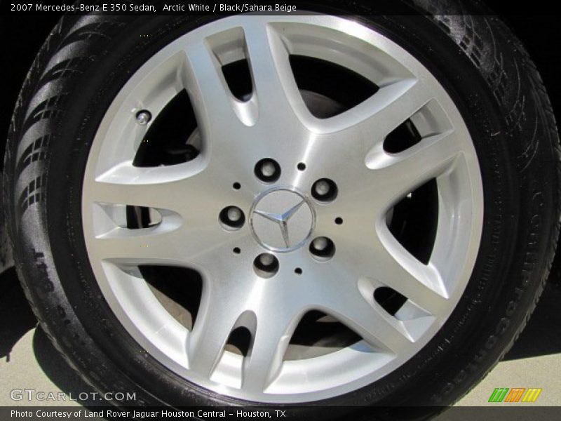 Arctic White / Black/Sahara Beige 2007 Mercedes-Benz E 350 Sedan