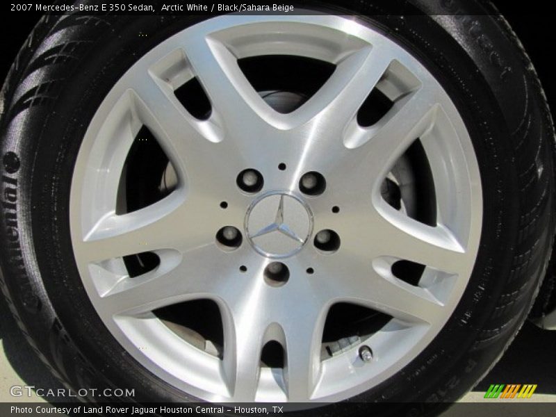 Arctic White / Black/Sahara Beige 2007 Mercedes-Benz E 350 Sedan
