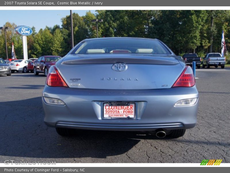 Cosmic Blue Metallic / Ivory 2007 Toyota Solara SE Coupe