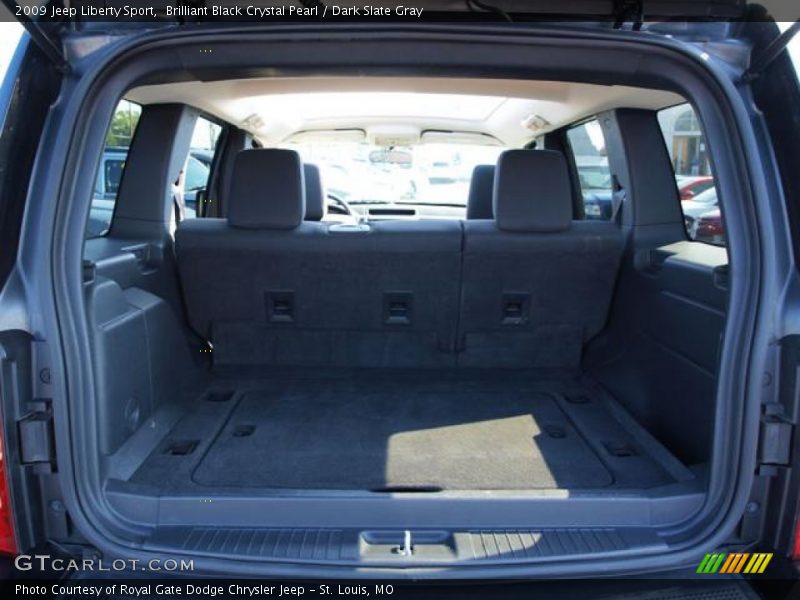 Brilliant Black Crystal Pearl / Dark Slate Gray 2009 Jeep Liberty Sport