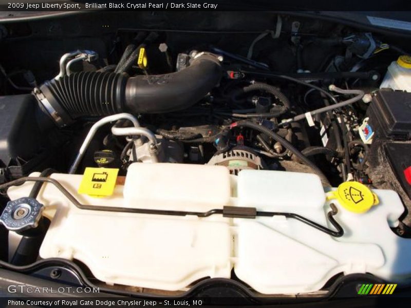 Brilliant Black Crystal Pearl / Dark Slate Gray 2009 Jeep Liberty Sport
