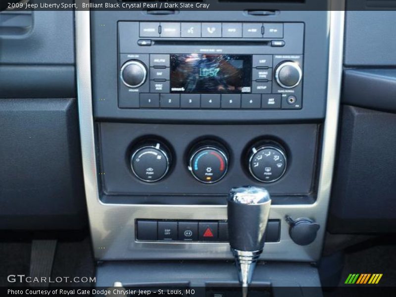 Brilliant Black Crystal Pearl / Dark Slate Gray 2009 Jeep Liberty Sport