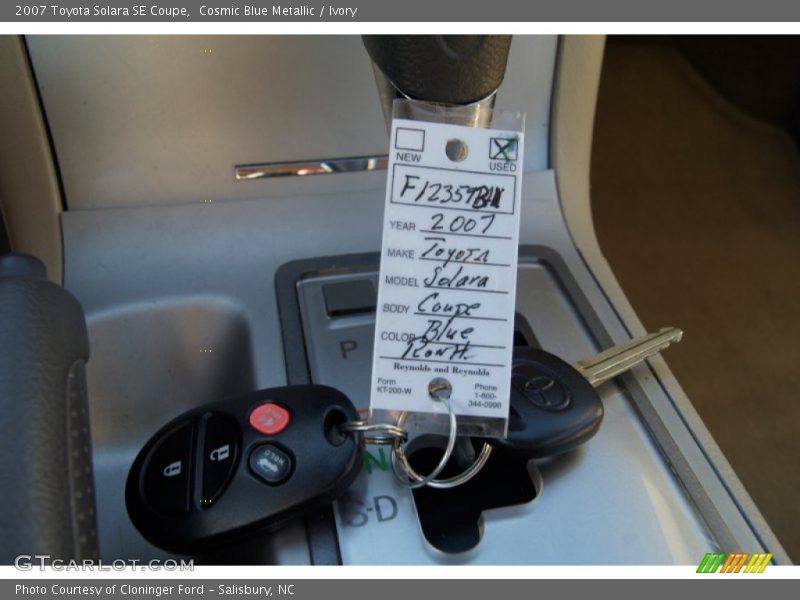 Cosmic Blue Metallic / Ivory 2007 Toyota Solara SE Coupe