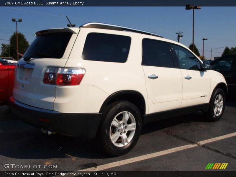 Summit White / Ebony 2007 GMC Acadia SLE