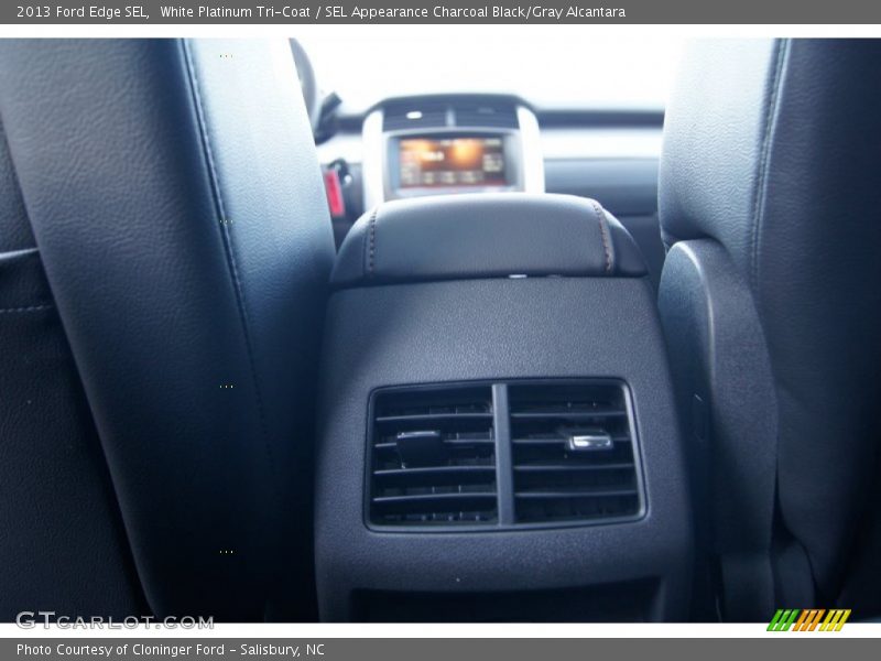 White Platinum Tri-Coat / SEL Appearance Charcoal Black/Gray Alcantara 2013 Ford Edge SEL
