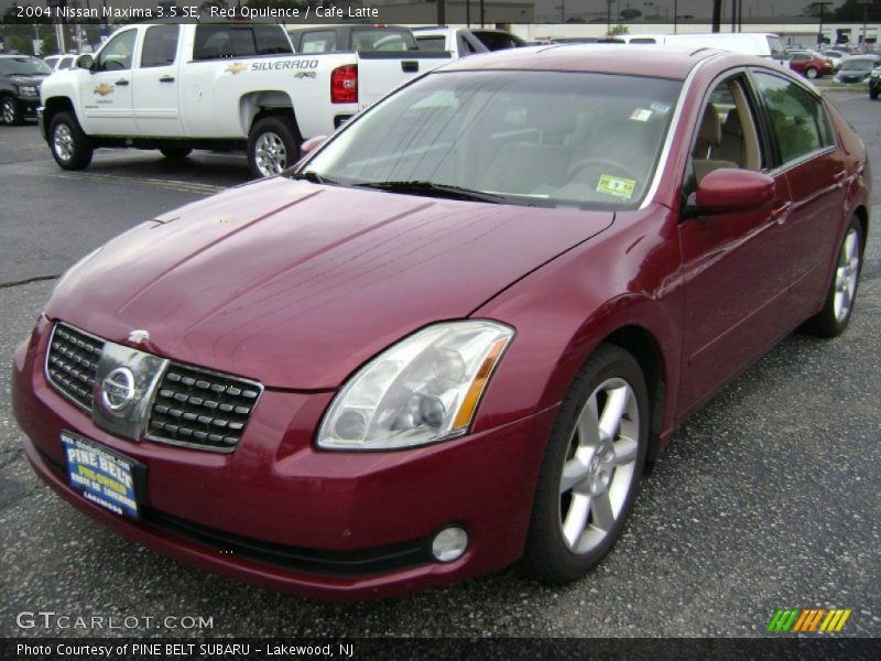 Red Opulence / Cafe Latte 2004 Nissan Maxima 3.5 SE