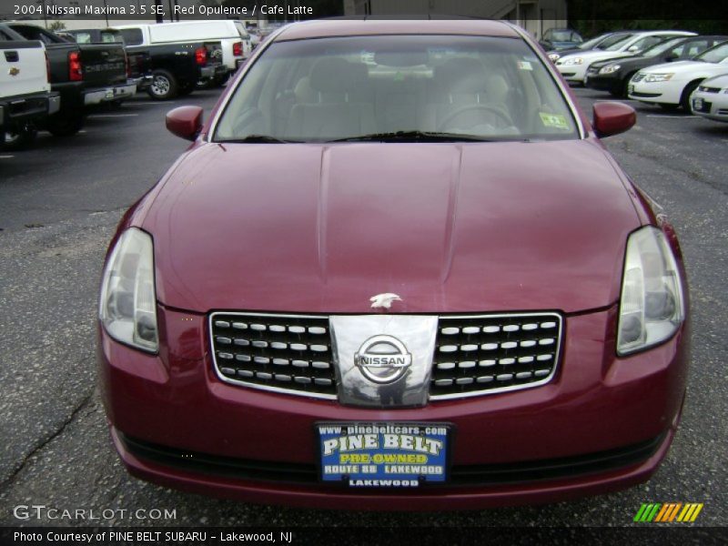 Red Opulence / Cafe Latte 2004 Nissan Maxima 3.5 SE