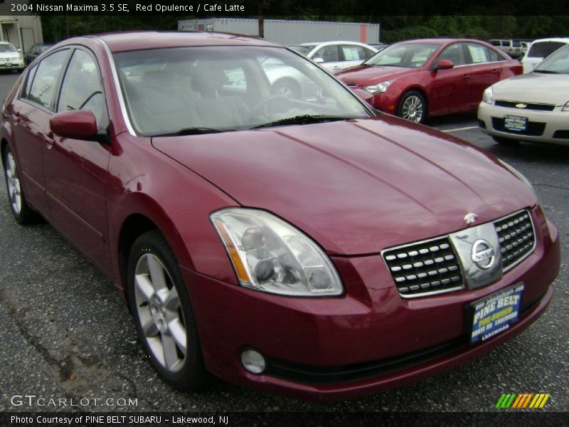 Red Opulence / Cafe Latte 2004 Nissan Maxima 3.5 SE