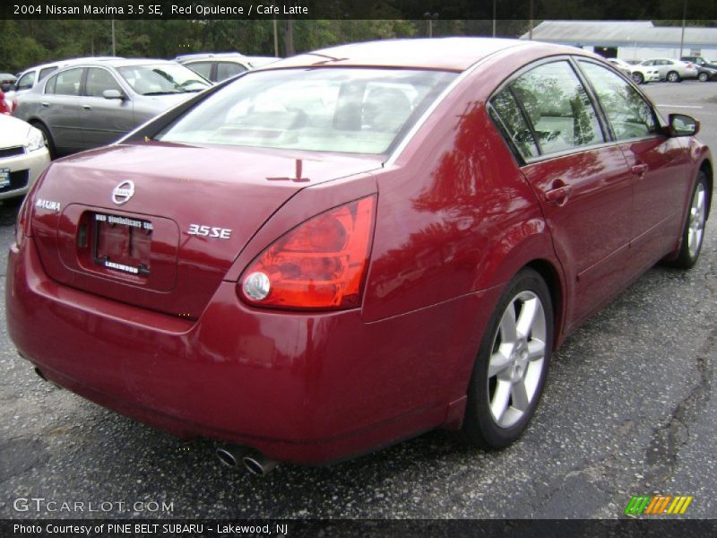 Red Opulence / Cafe Latte 2004 Nissan Maxima 3.5 SE