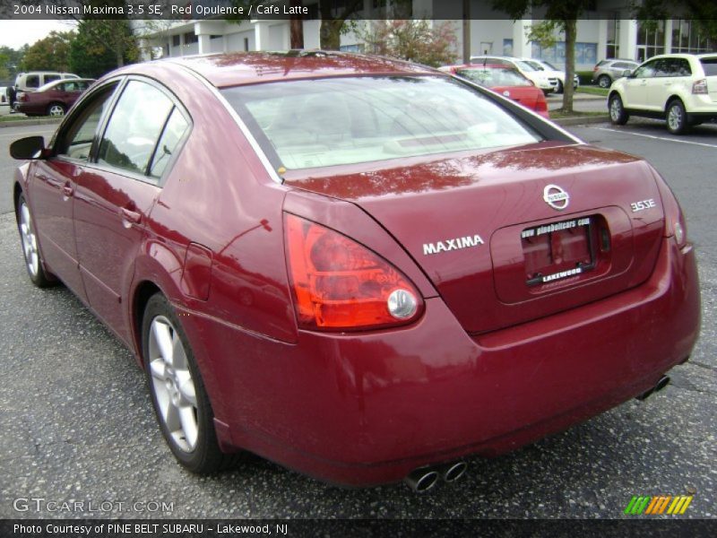 Red Opulence / Cafe Latte 2004 Nissan Maxima 3.5 SE
