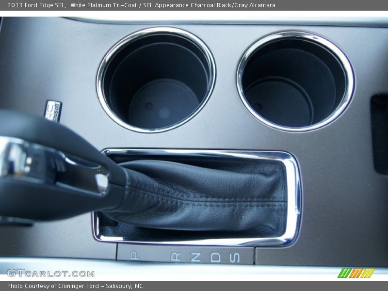 White Platinum Tri-Coat / SEL Appearance Charcoal Black/Gray Alcantara 2013 Ford Edge SEL