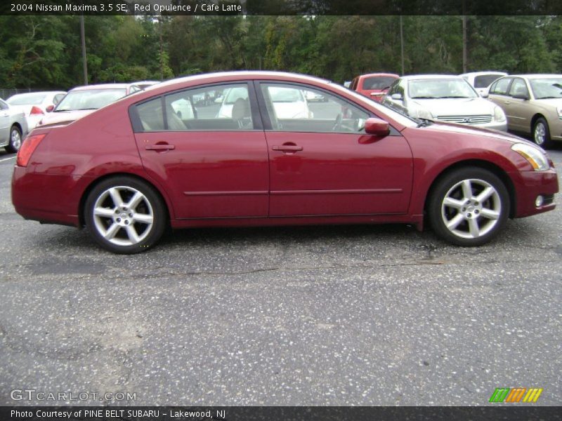 Red Opulence / Cafe Latte 2004 Nissan Maxima 3.5 SE