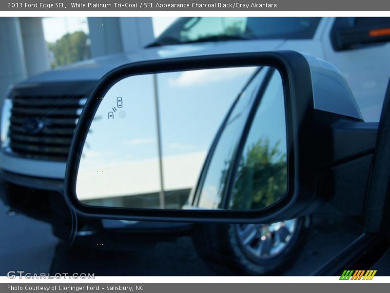 White Platinum Tri-Coat / SEL Appearance Charcoal Black/Gray Alcantara 2013 Ford Edge SEL
