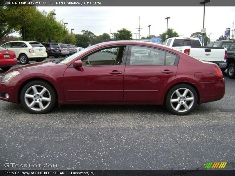 Red Opulence / Cafe Latte 2004 Nissan Maxima 3.5 SE