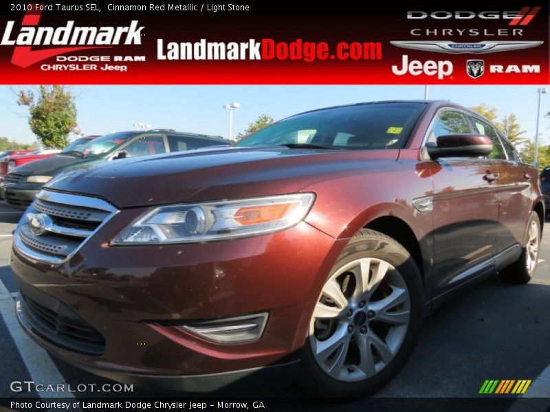 Cinnamon Red Metallic / Light Stone 2010 Ford Taurus SEL
