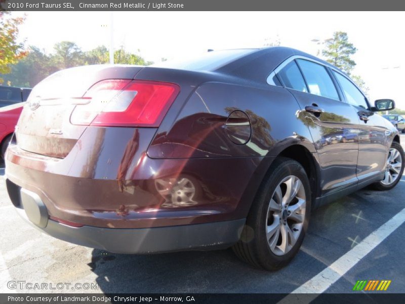 Cinnamon Red Metallic / Light Stone 2010 Ford Taurus SEL