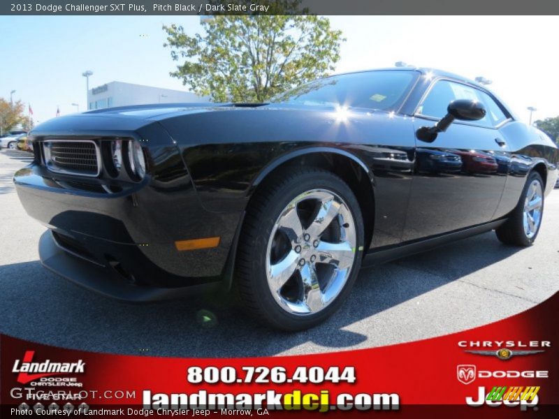 Pitch Black / Dark Slate Gray 2013 Dodge Challenger SXT Plus