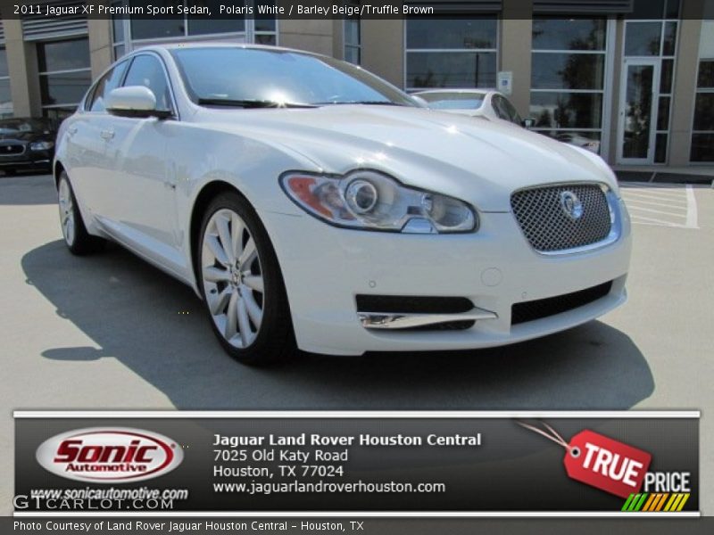 Polaris White / Barley Beige/Truffle Brown 2011 Jaguar XF Premium Sport Sedan