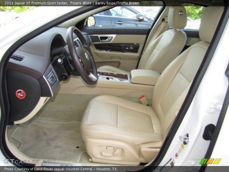 Polaris White / Barley Beige/Truffle Brown 2011 Jaguar XF Premium Sport Sedan