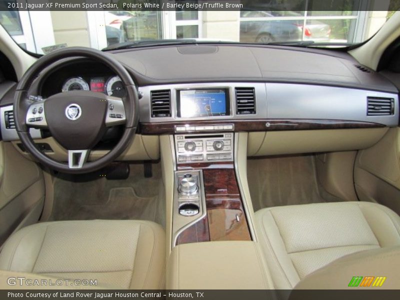 Polaris White / Barley Beige/Truffle Brown 2011 Jaguar XF Premium Sport Sedan