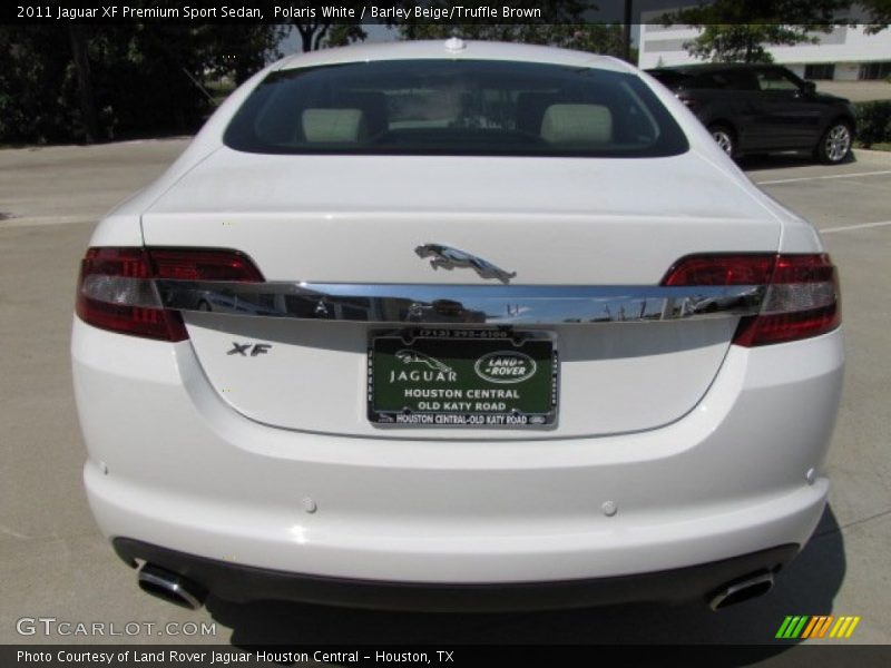 Polaris White / Barley Beige/Truffle Brown 2011 Jaguar XF Premium Sport Sedan
