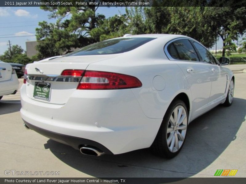 Polaris White / Barley Beige/Truffle Brown 2011 Jaguar XF Premium Sport Sedan