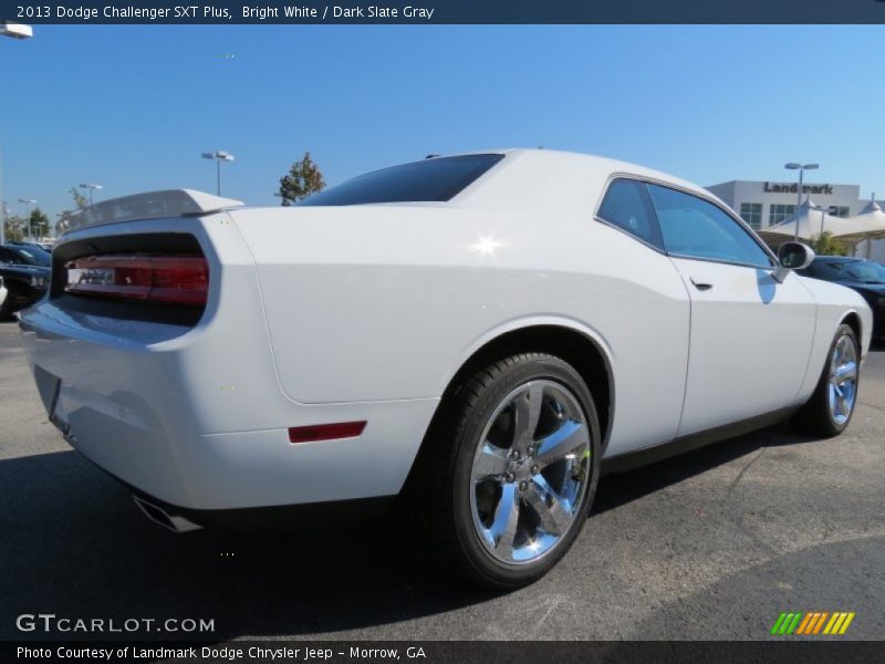 Bright White / Dark Slate Gray 2013 Dodge Challenger SXT Plus