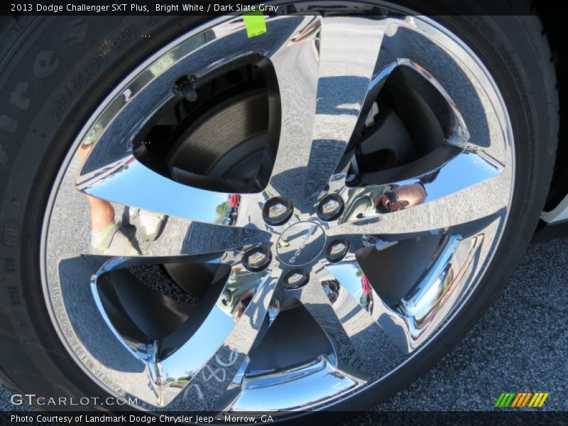 Bright White / Dark Slate Gray 2013 Dodge Challenger SXT Plus