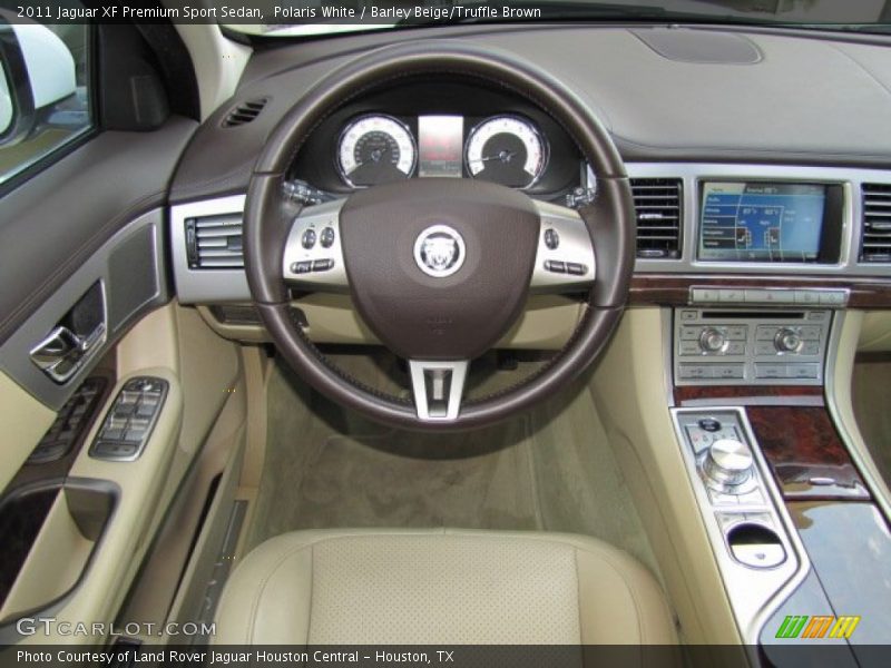 Polaris White / Barley Beige/Truffle Brown 2011 Jaguar XF Premium Sport Sedan