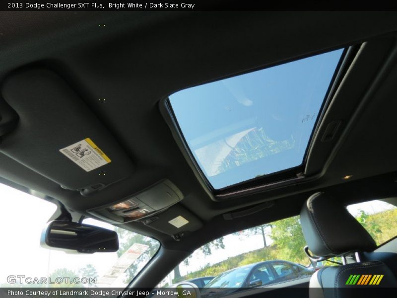 Bright White / Dark Slate Gray 2013 Dodge Challenger SXT Plus