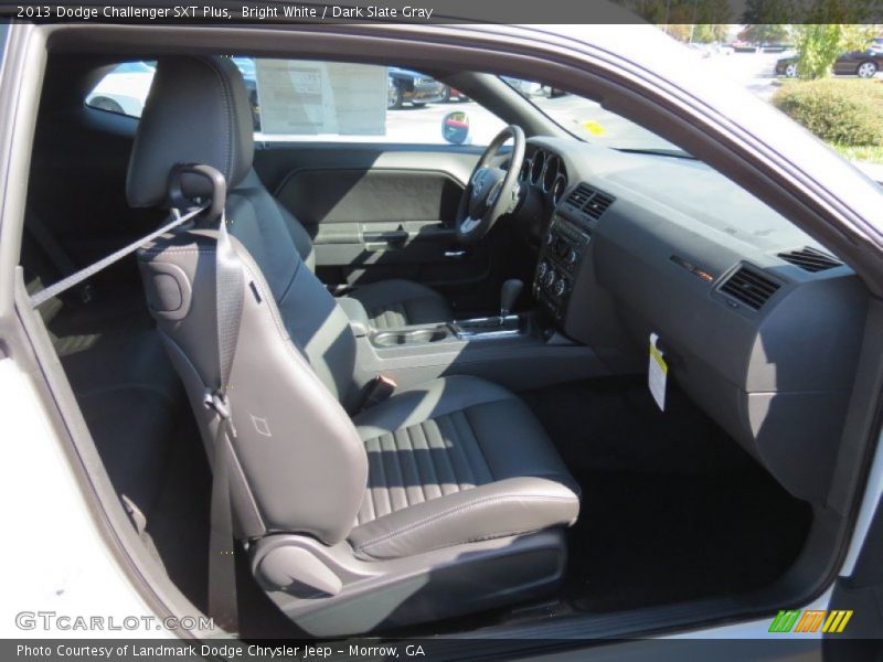 Bright White / Dark Slate Gray 2013 Dodge Challenger SXT Plus