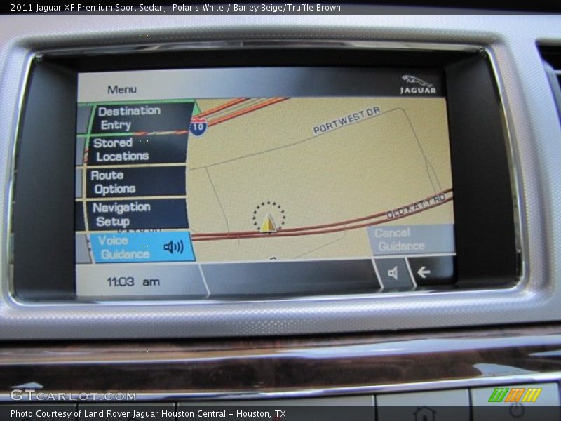 Polaris White / Barley Beige/Truffle Brown 2011 Jaguar XF Premium Sport Sedan